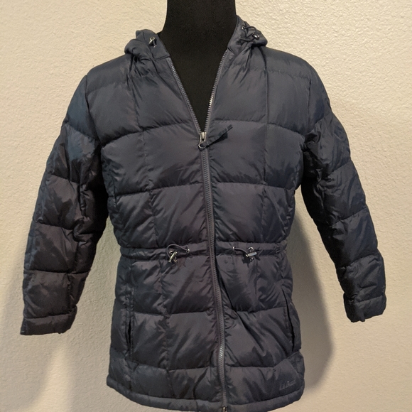 Women's LL Bean Puffer Jacket Size L PET DOWN i - Picture 1 of 5